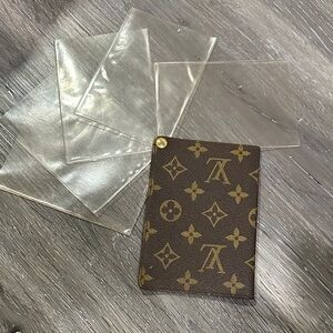 Louis Vuitton Brown and Gold Monogram Card Holder
